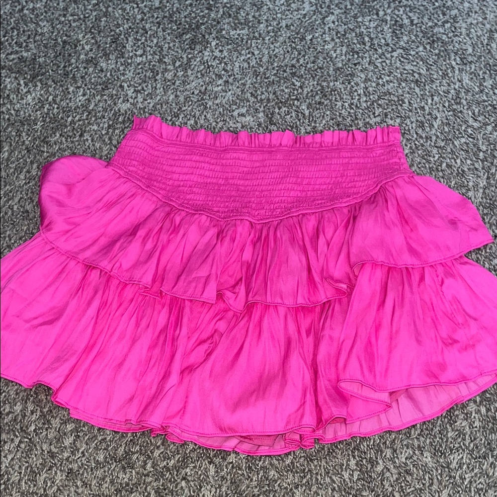 Vibrant Pink Tiered Women's Skirt